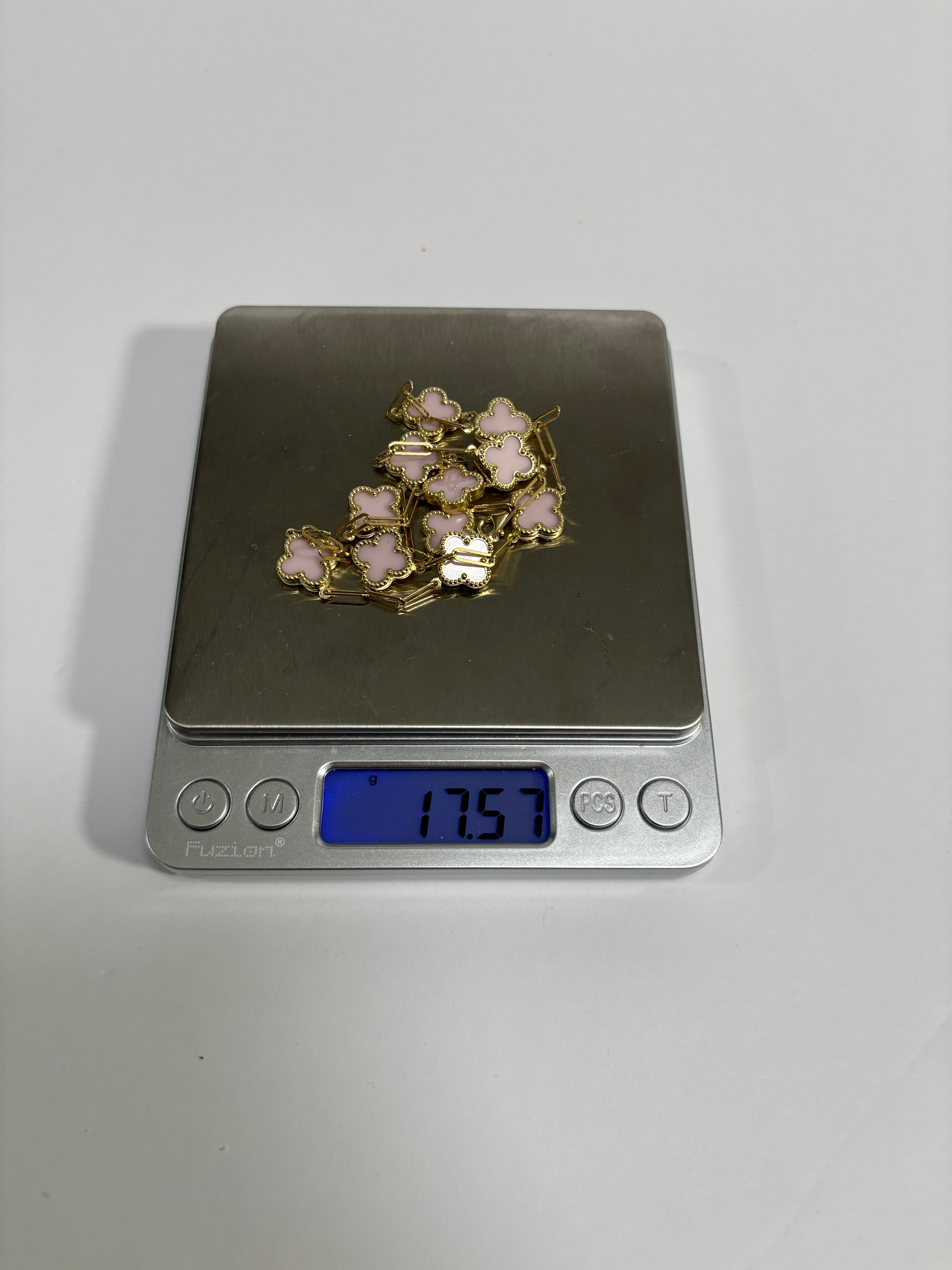 14K Gold Clover Necklace