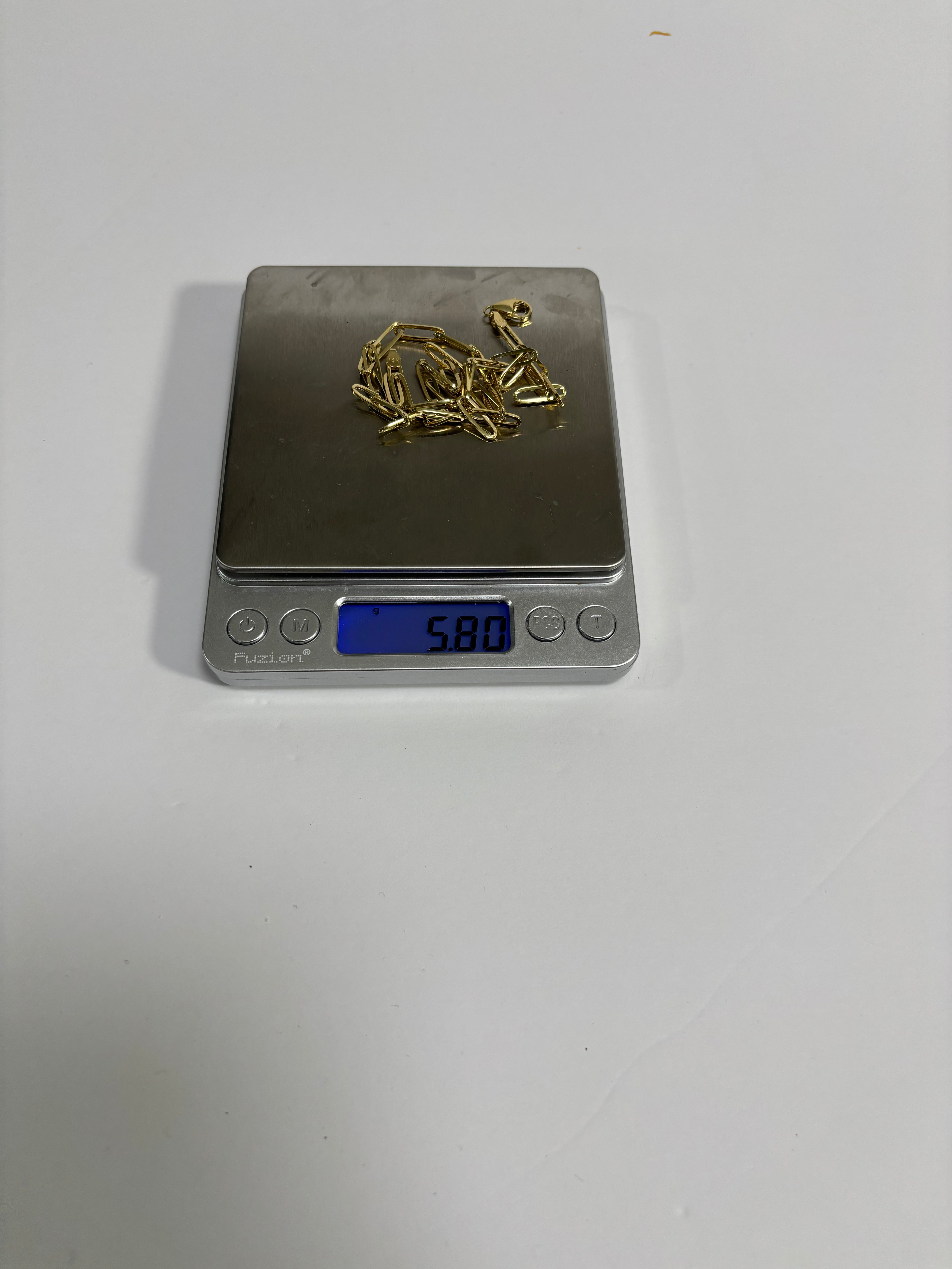 14k Gold Paperclip Chain