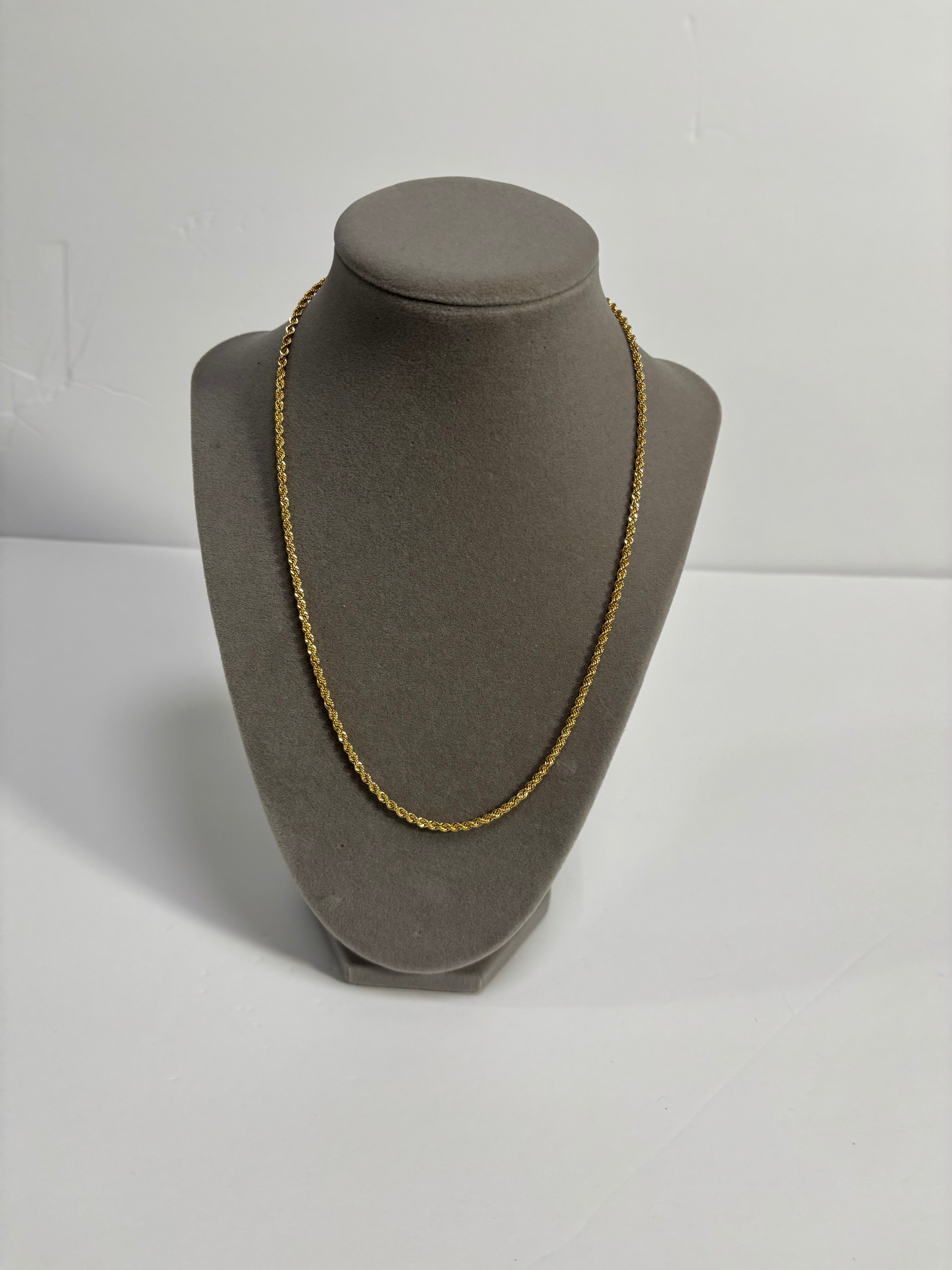14K Hollow Gold Rope Chain