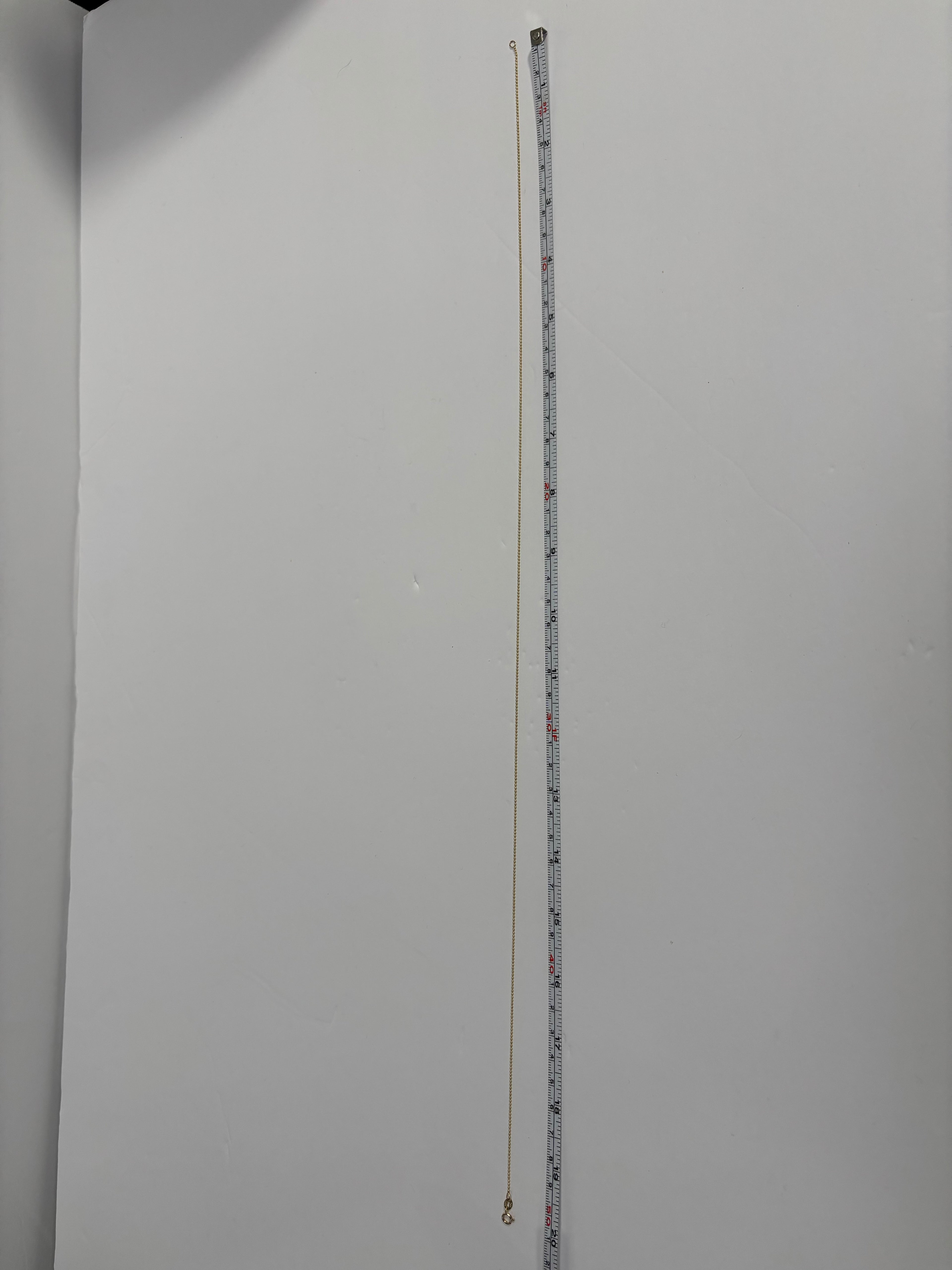 14K Ball Chain Gold Necklace & Clover Pendant