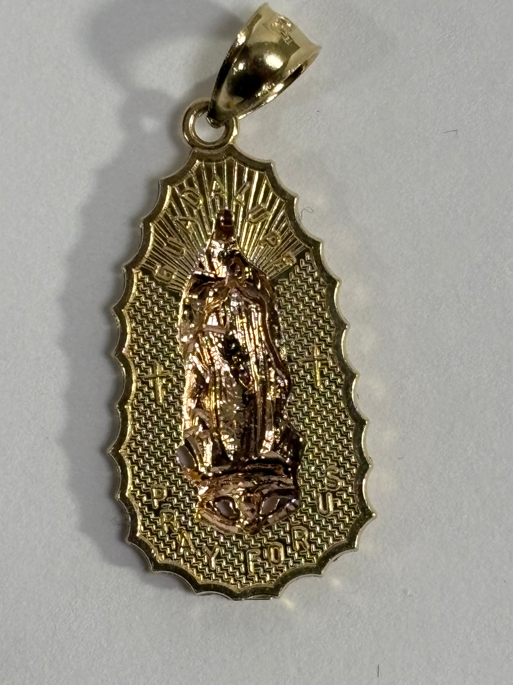 14K Guadalupe Gold Pendant