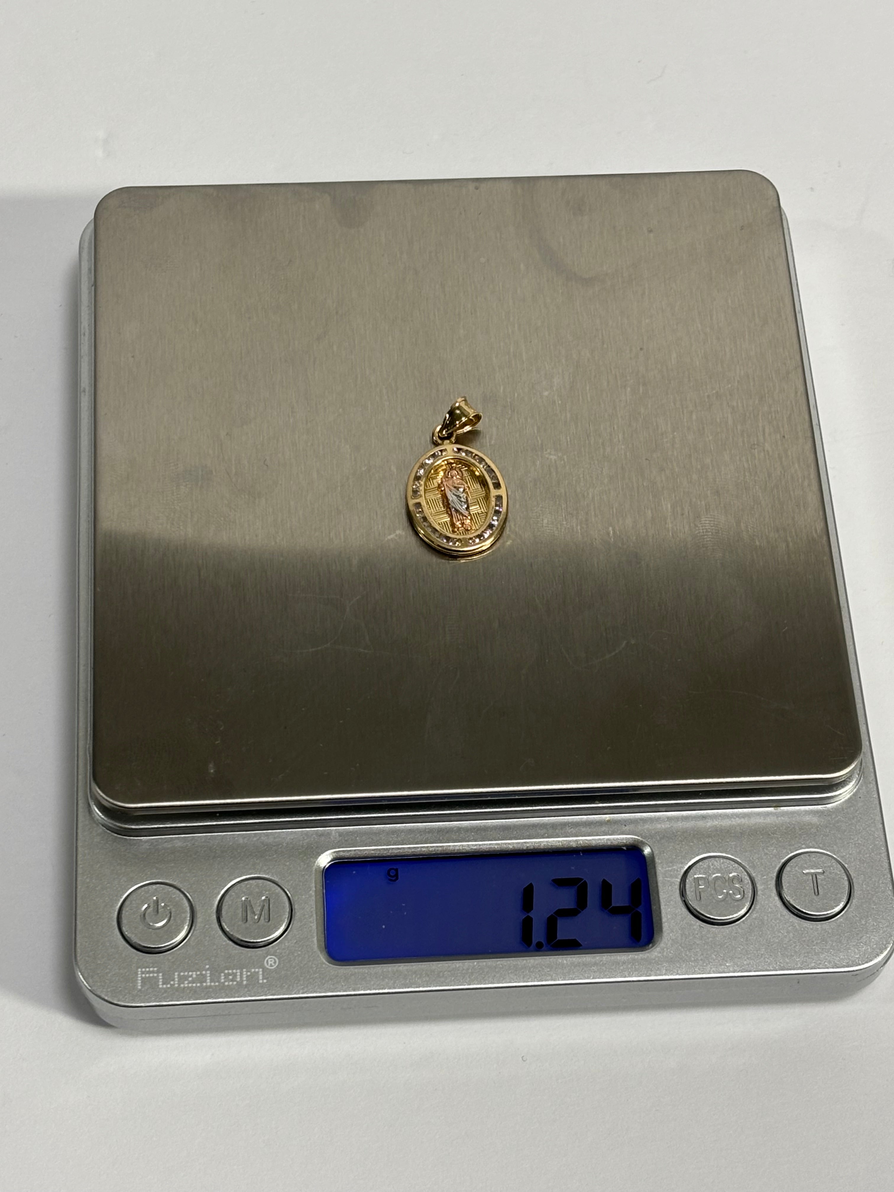 14K St. Jude Gold Pendant